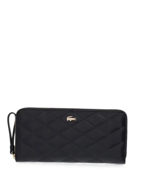 Lacoste quilted logo-plaque wallet