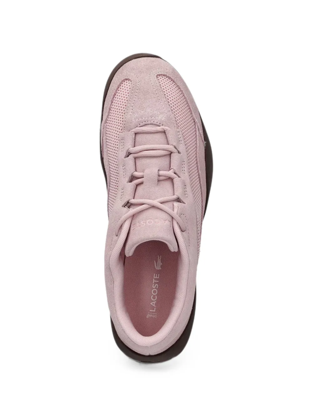 Lacoste Net Low suede sneakers Roze