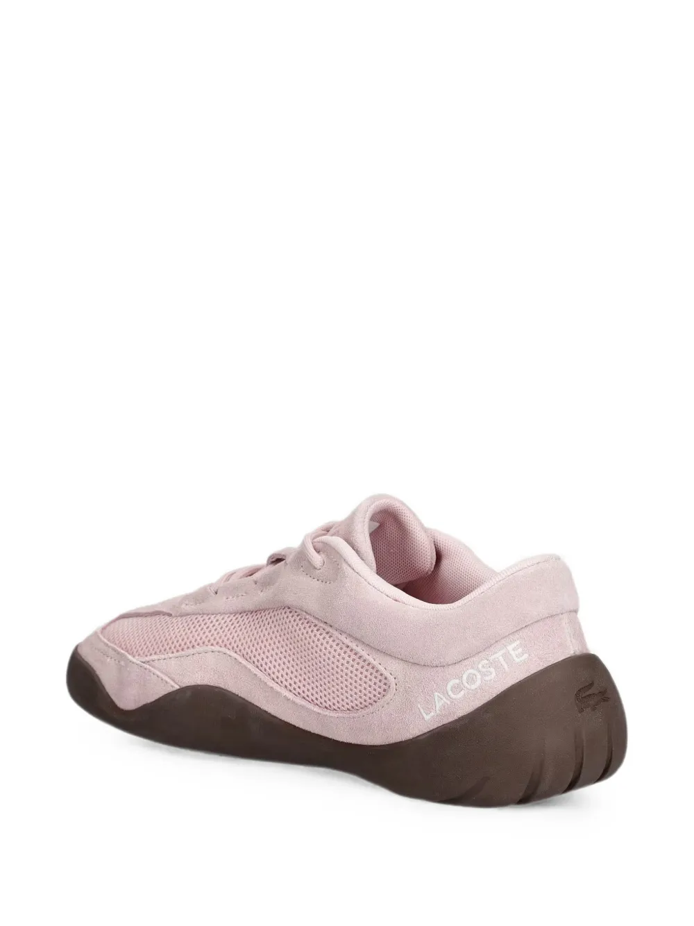 Lacoste Net Low suede sneakers Roze