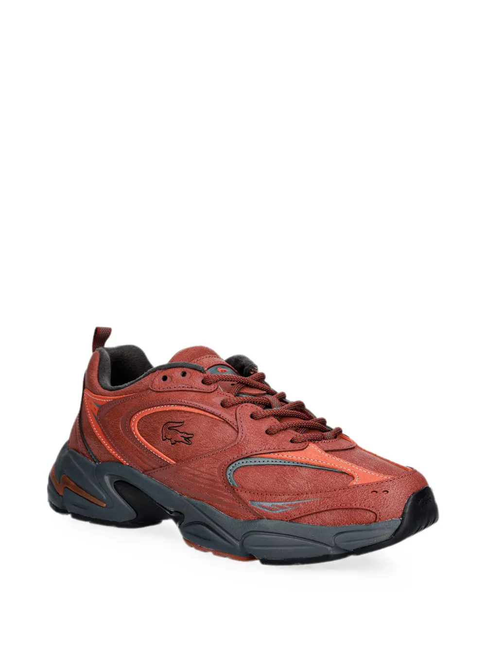 Lacoste Sneakers met logopatch Rood