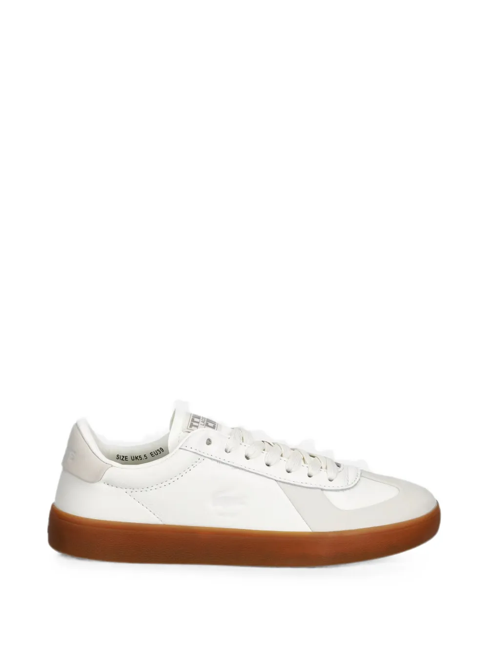 Lacoste panelled leather sneakers - Bianco