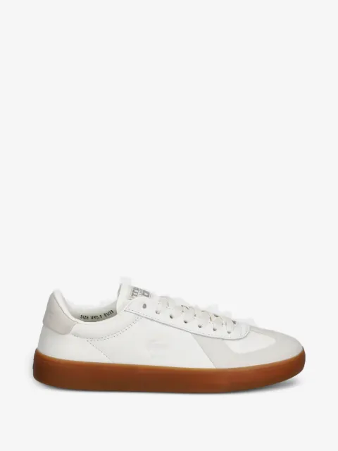 Lacoste panelled leather sneakers