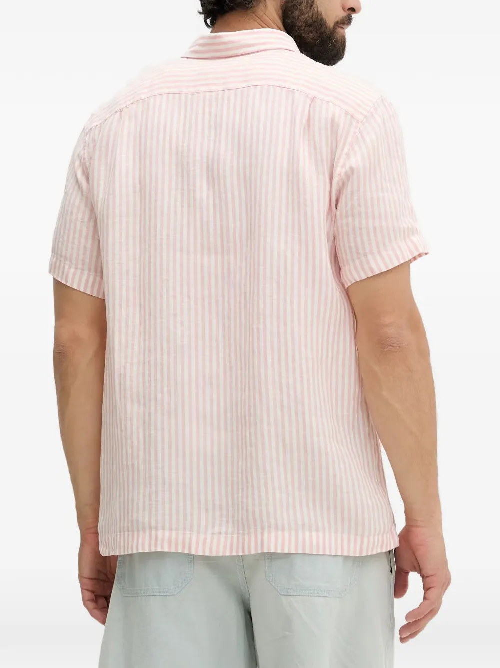 Lacoste Gestreept overhemd Roze