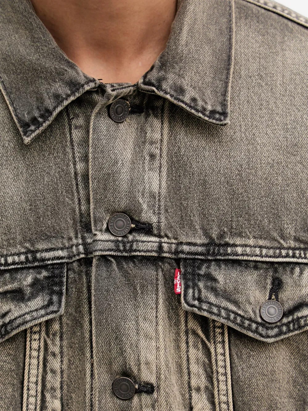 Levi's Denim jack Grijs