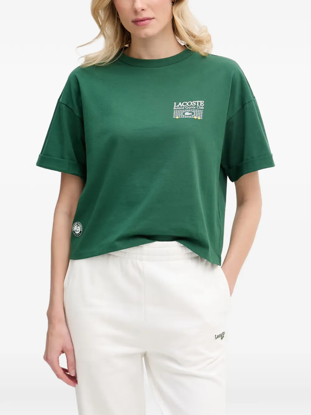 Lacoste Roland-Garros Club cotton T-shirt - Verde