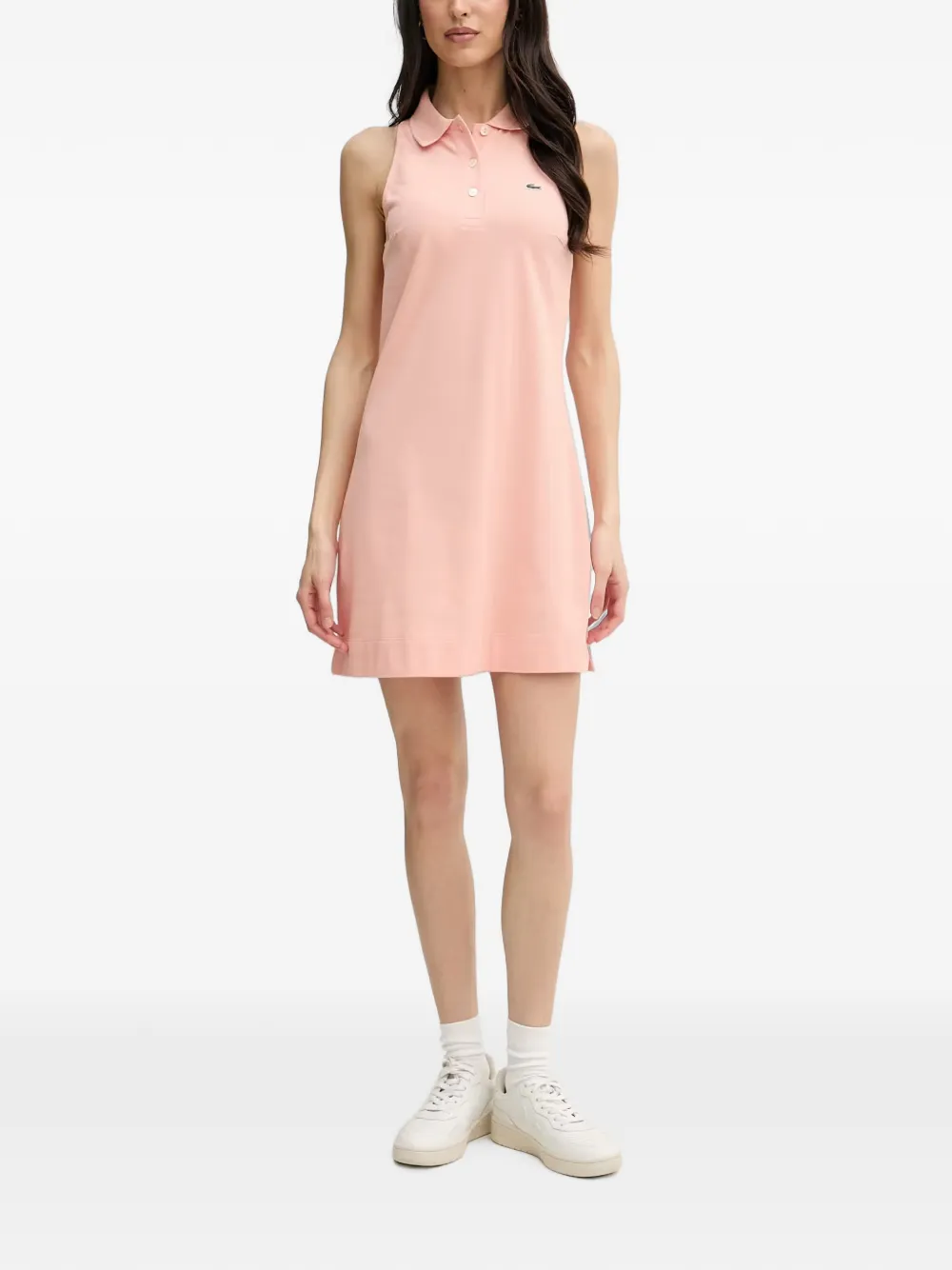 Lacoste Mouwloze mini-polojurk Roze