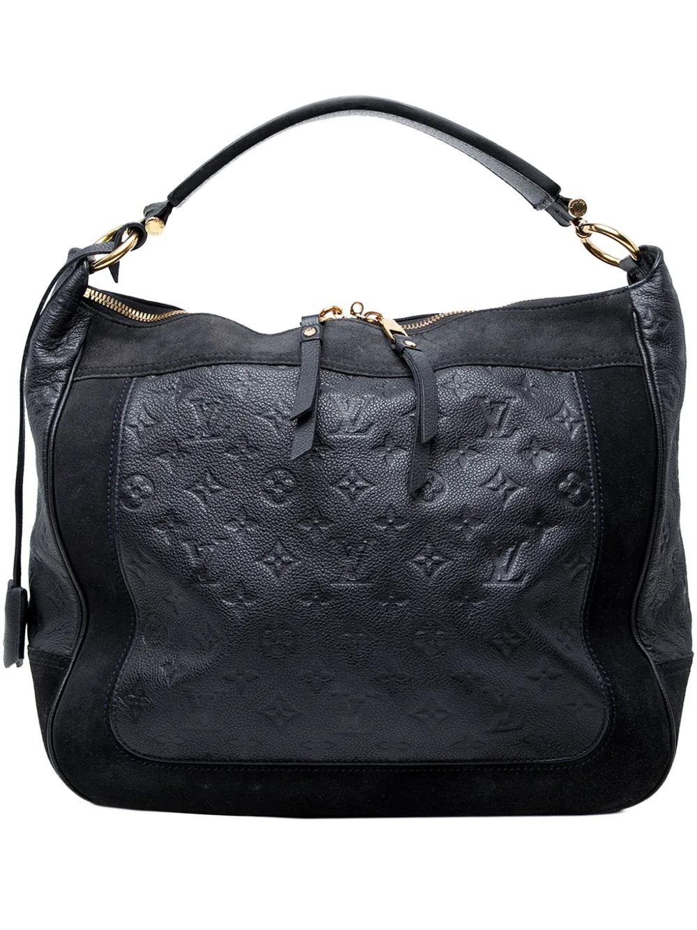 Louis Vuitton Pre-Owned Borsa a tracolla Audacieuse MM in pelle Empreinte con monogramma 2012 - Blu