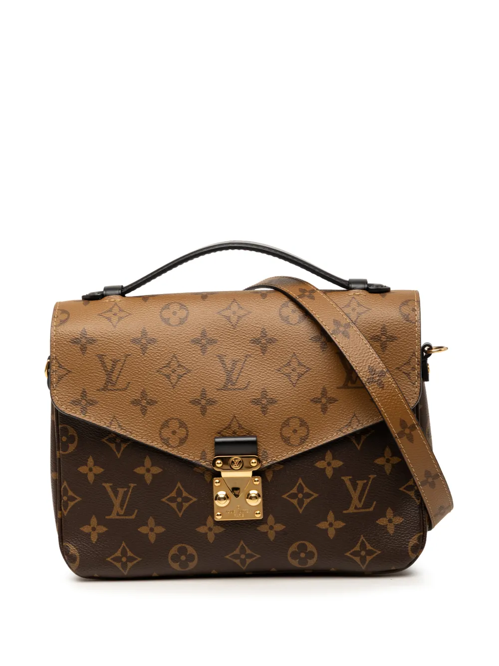 Louis Vuitton Pre-Owned 2019 Monogram Reverse Pochette Metis Satchel-Tasche - Braun