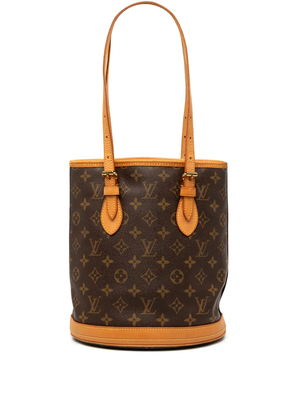 Louis Vuitton Pre-Owned Borsa a secchiello Petit con monogramma 2004 - Marrone