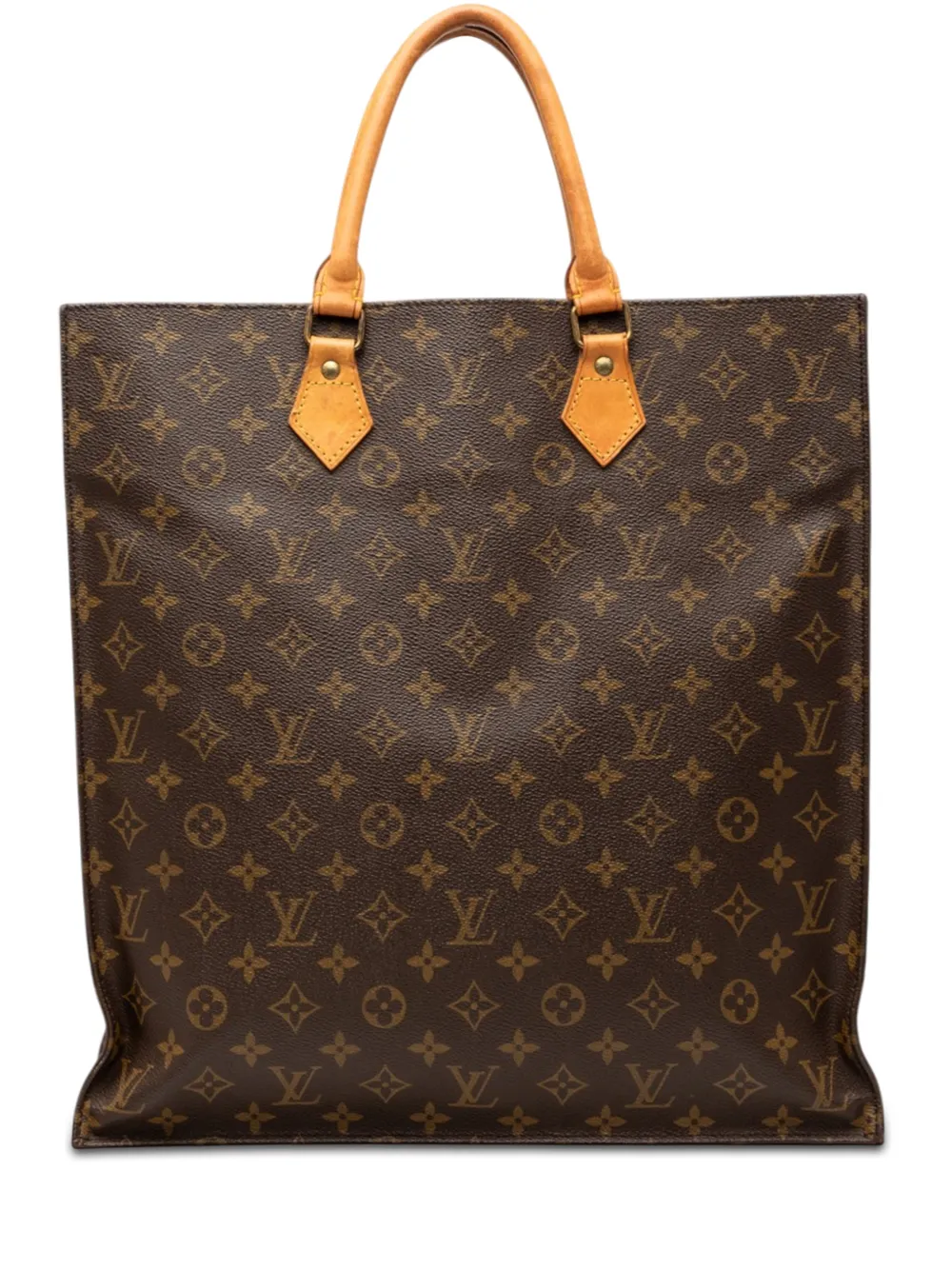 Louis Vuitton Pre-Owned Borsa tote Sac Plat con monogramma 1987 - Marrone