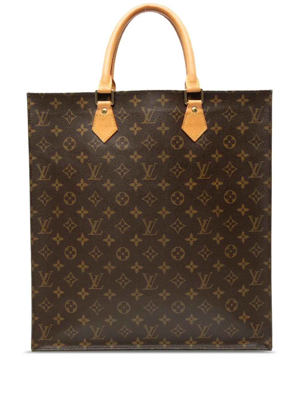 Louis Vuitton Pre-Owned Borsa tote Sac Plat con monogramma 2005 - Marrone