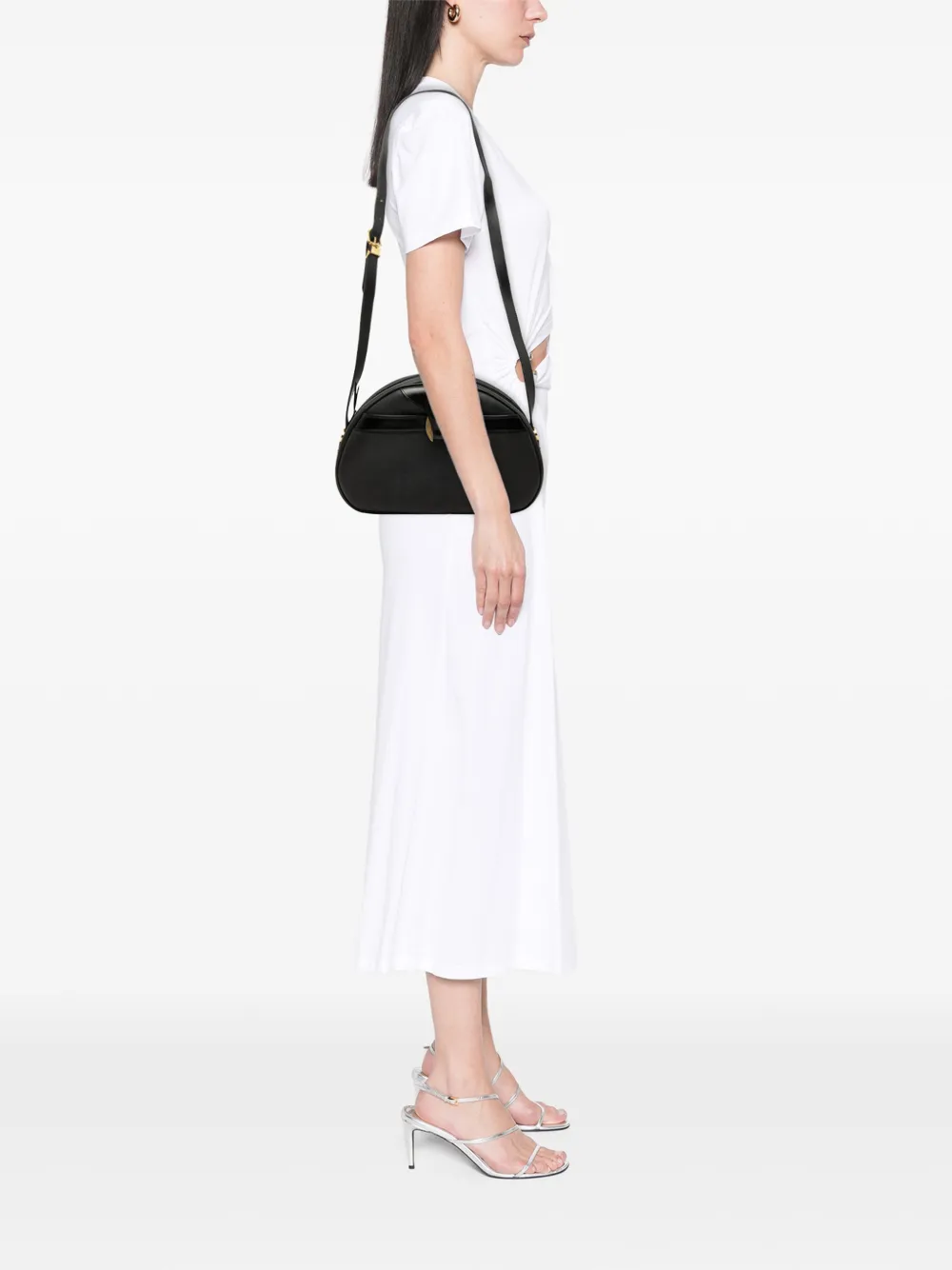 Dior Pre-owned 20th Century Oblique Trotter Coated Canvas Crossbody Bag in Black, view 2