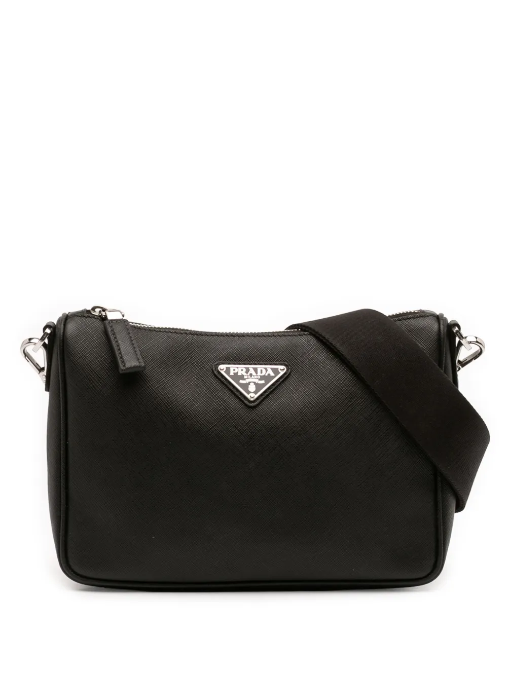 Prada Pre-Owned Borsa a tracolla in pelle Saffiano 2013-2026 - Nero