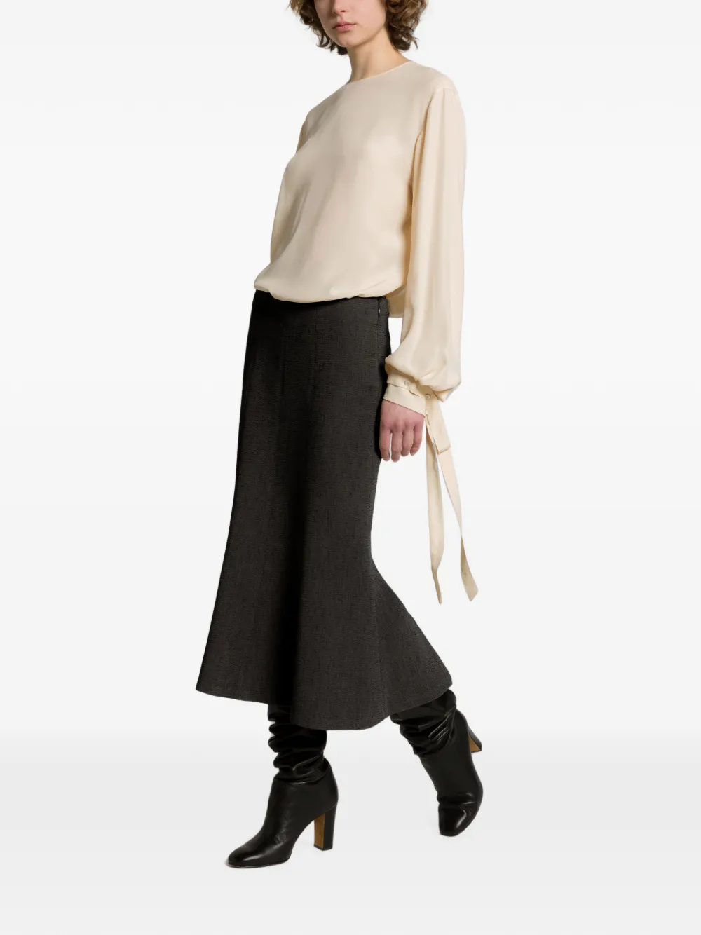 Alberta Ferretti Flared mini-rok Grijs