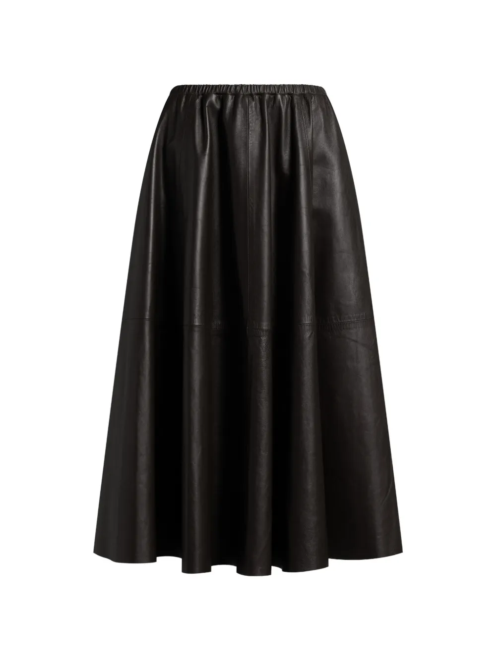Alberta Ferretti Maxi-rok met elastische tailleband en vlakken Zwart