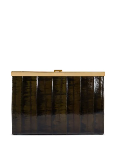 Alberta Ferretti eel-skin clutch bag