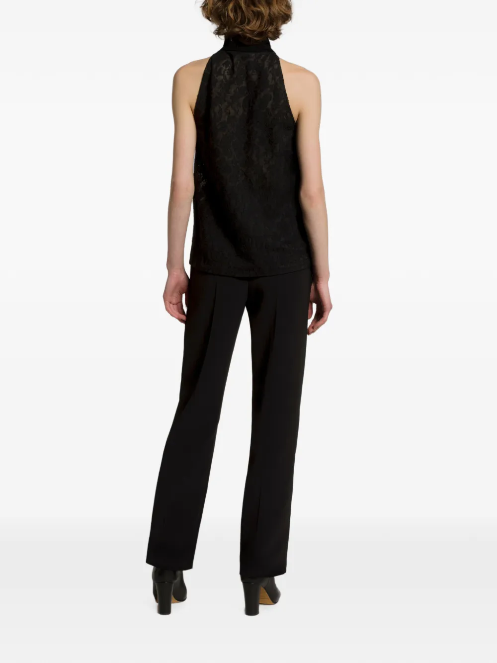 Alberta Ferretti Blouse met ruches Zwart