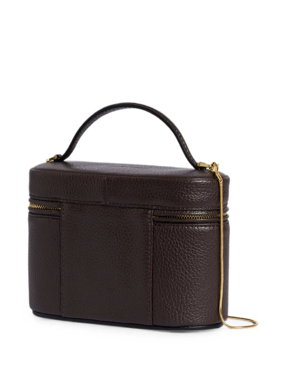 Alberta Ferretti Leren mini-tas met textuur Bruin