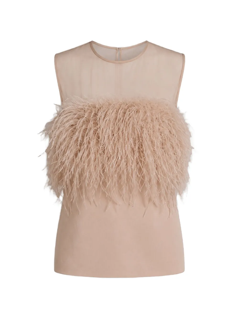 Alberta Ferretti Blusa con inserto semi trasparente - Rosa