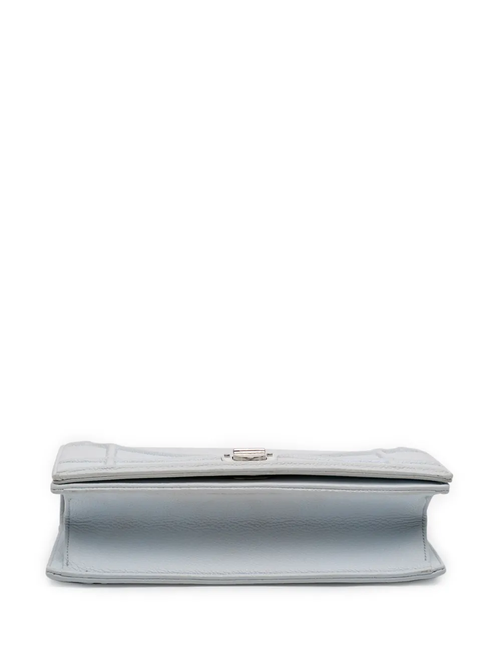 Dior Pre-owned 2016 Small Grained Calfskin Diorama Flap Crossbody Bag in Blue, view 4
