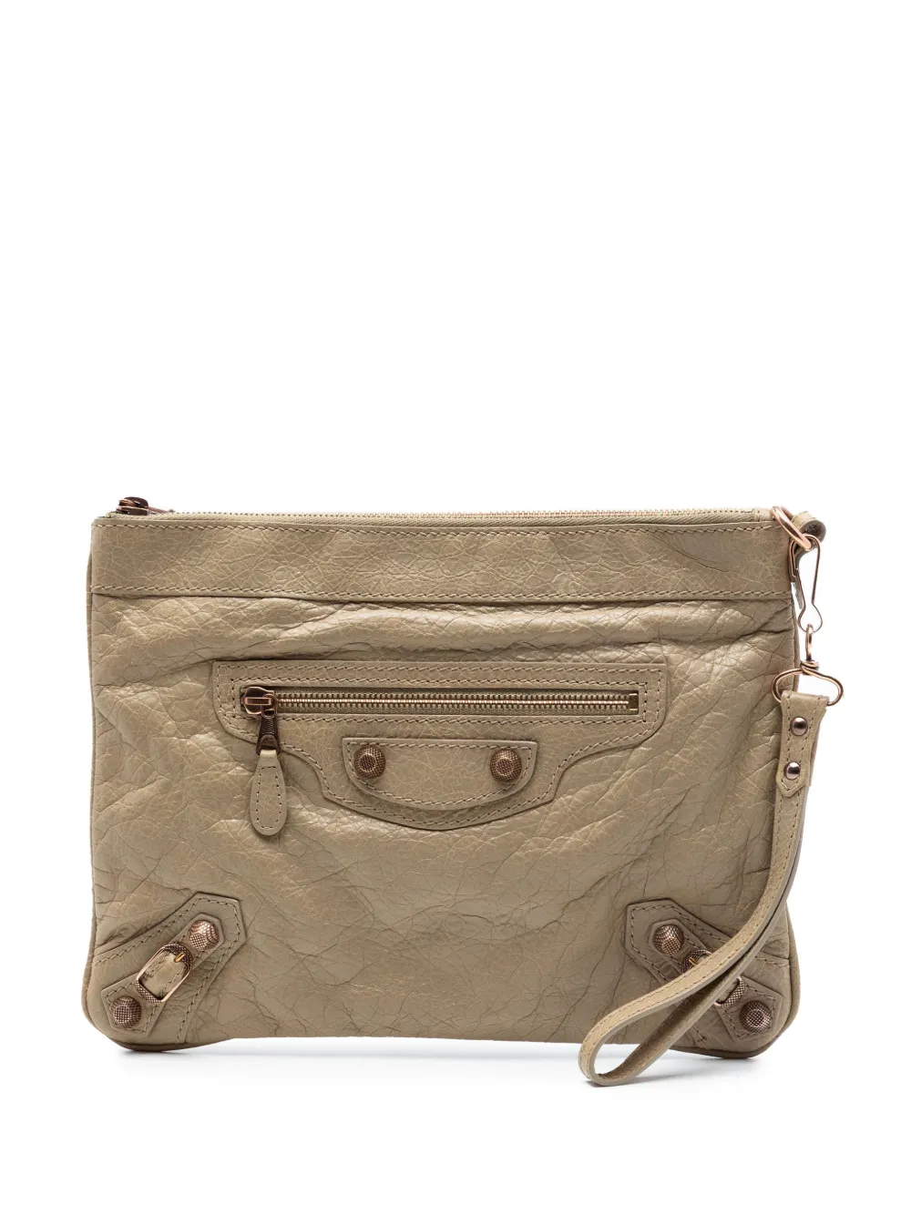 Balenciaga Pre-Owned Clutch a busta Motocross Giant 12 in pelle di agnello 2012 - Toni neutri