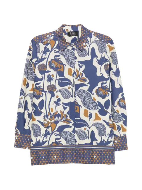 Clips floral-print shirt