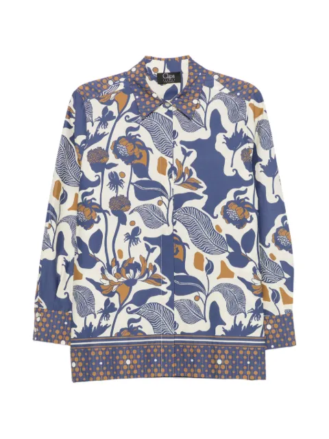 Clips floral-print shirt