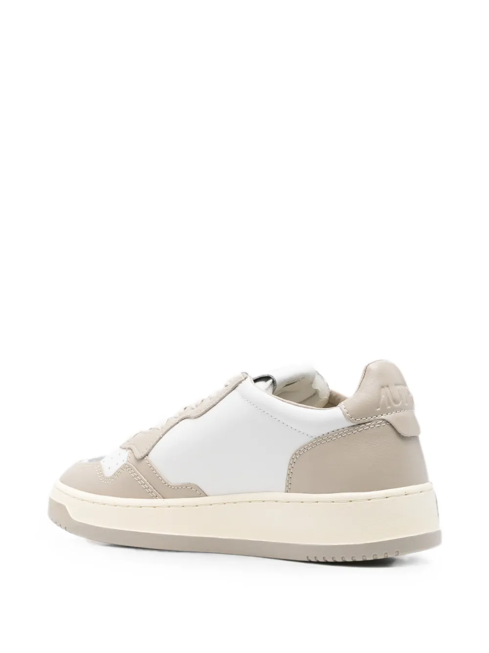 Autry Medalist panelled leather sneakers Wit