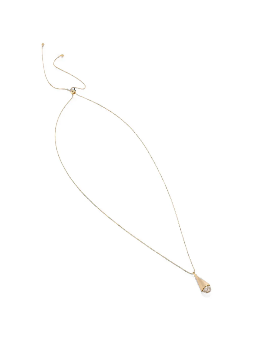 DKNY crystal-embellished drop necklace - Oro