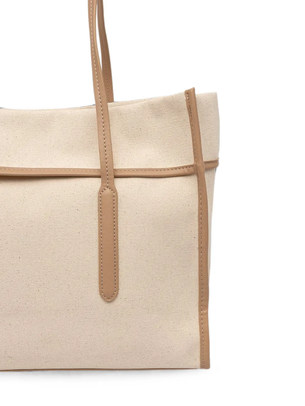 DKNY Dallas shopper met sjaaldetail en logo-patch Beige