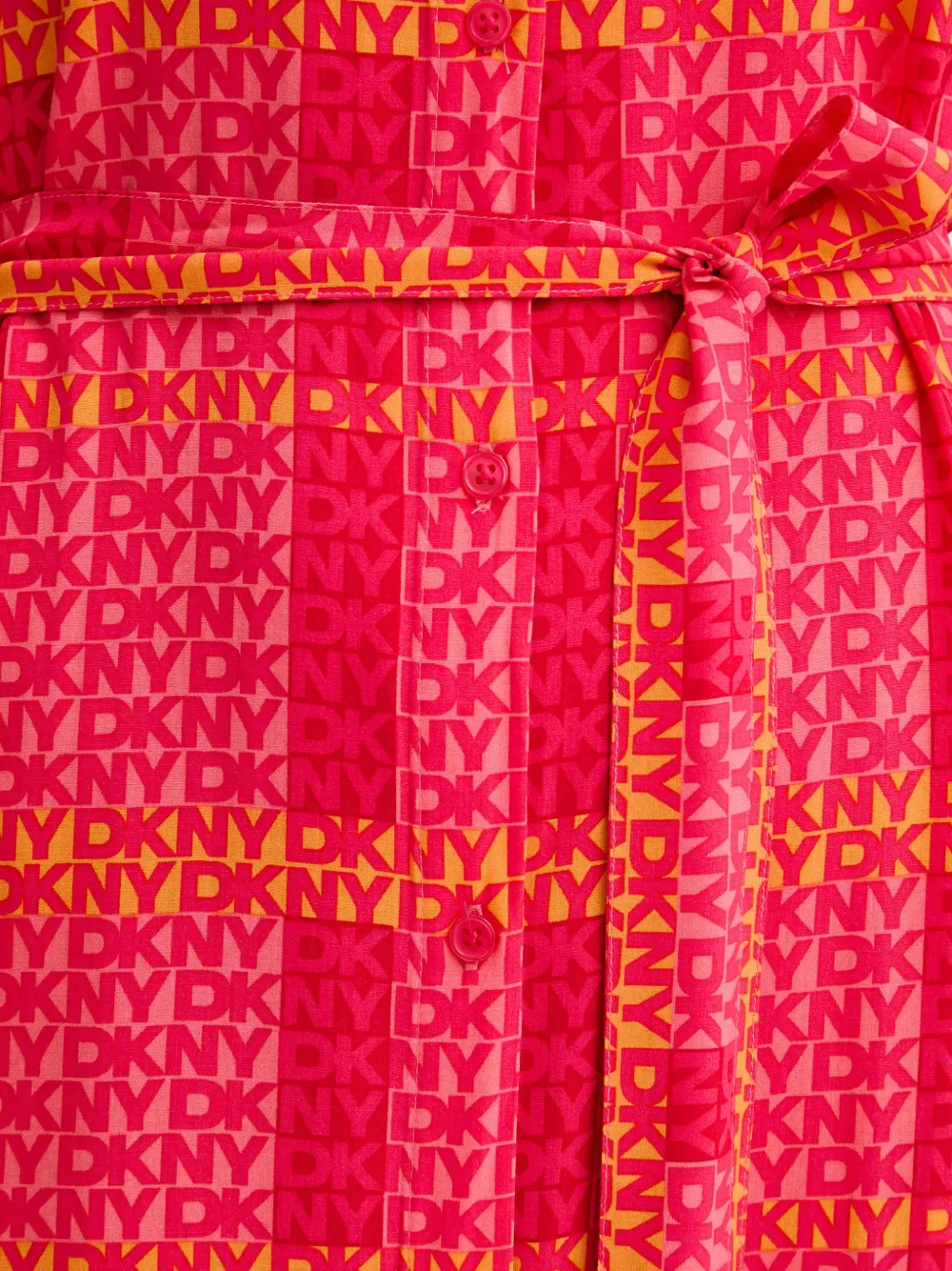 DKNY Midi-jurk met logoprint Roze