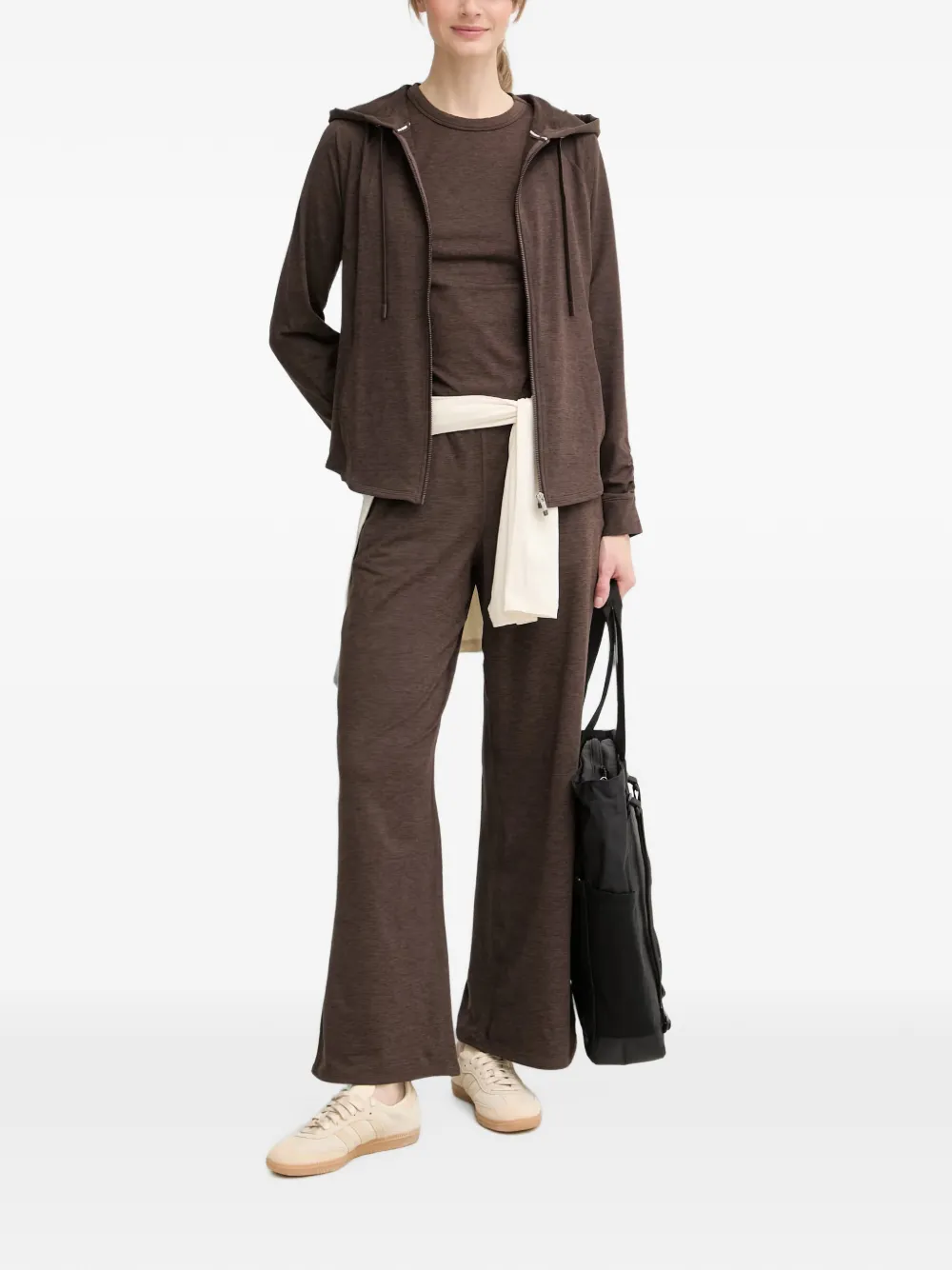DKNY Hoodie met trekkoord Bruin