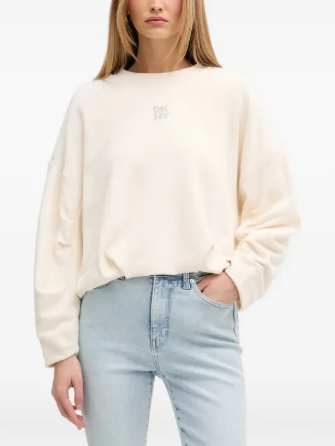 DKNY sweat à logo strassé