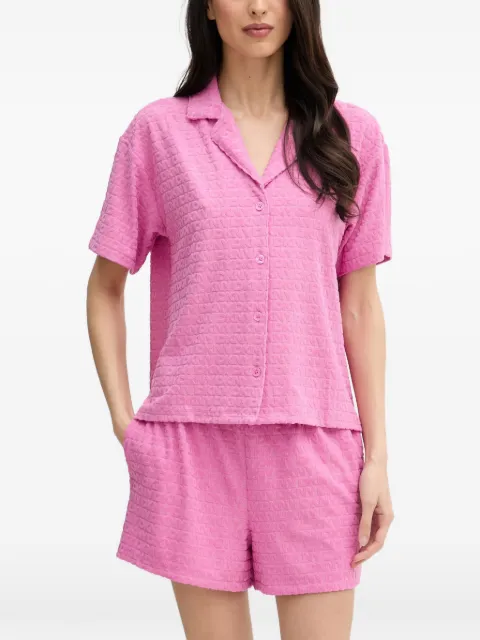 DKNY logo-jacquard two-piece pajamas