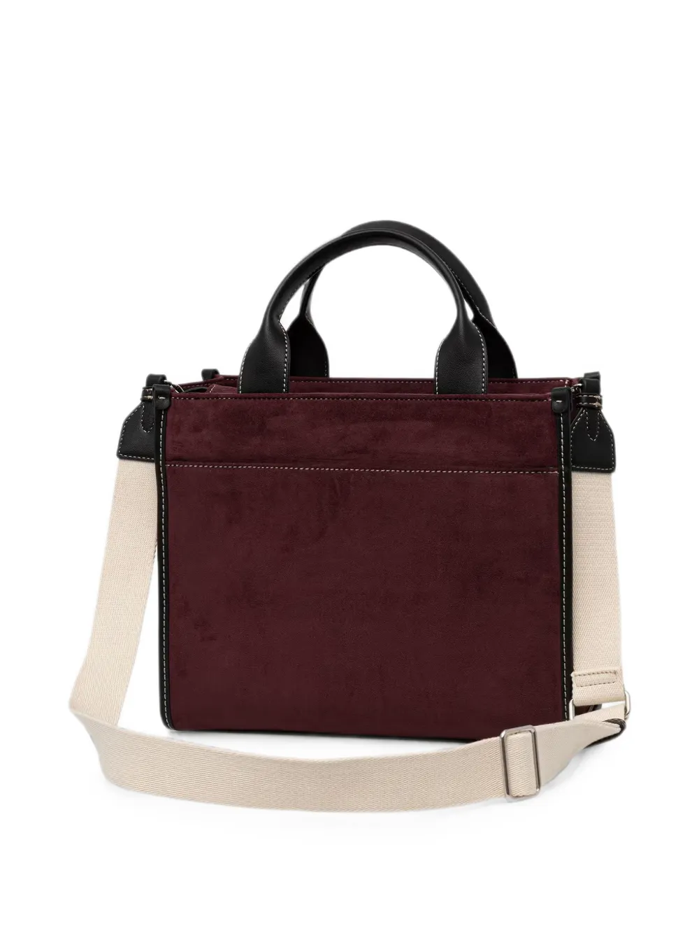 DKNY Handlee shopper met logo-patch Rood