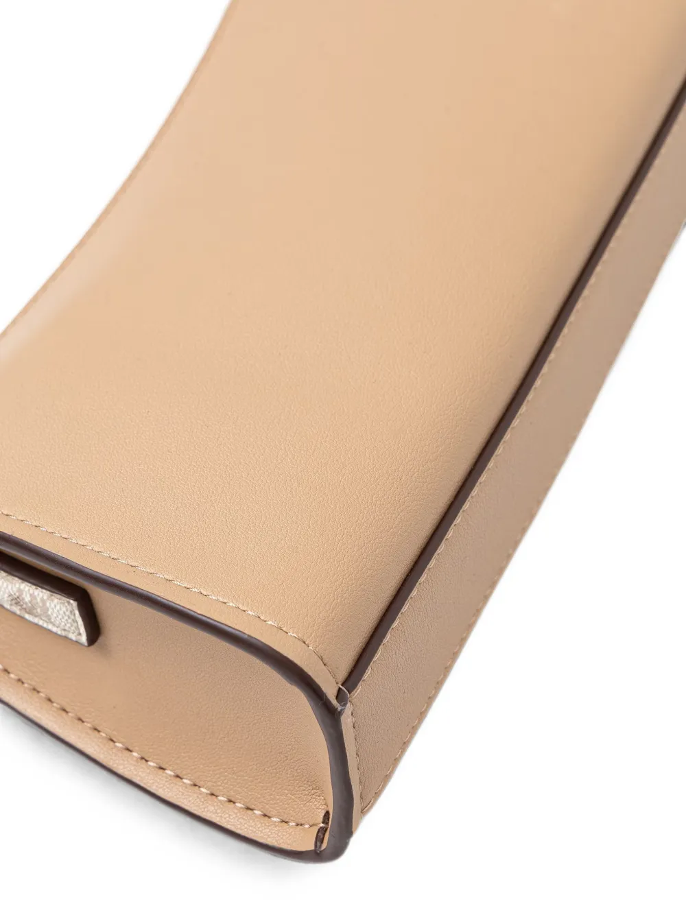 DKNY Avril schoudertas met logoplakkaat Beige