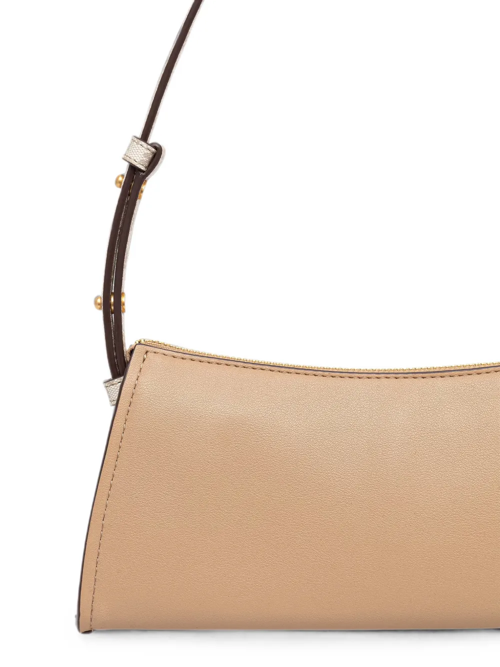 DKNY Avril schoudertas met logoplakkaat Beige