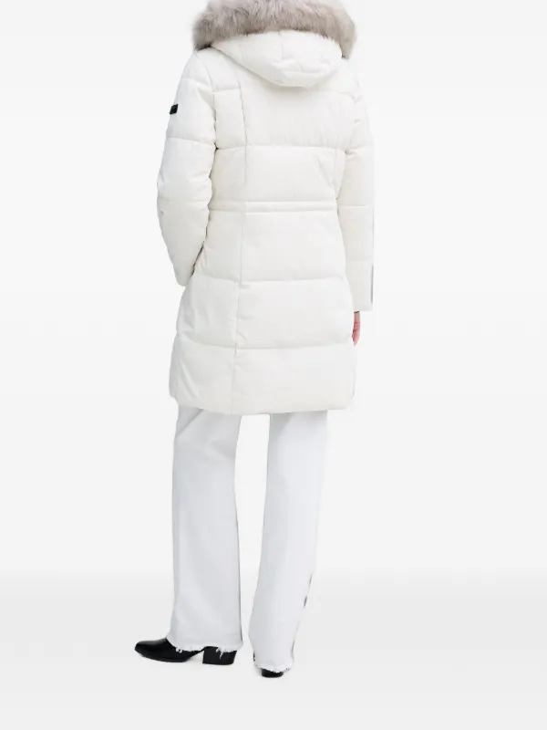 DKNY エコファートリム パデッドコート | ホワイト | FARFETCH JP