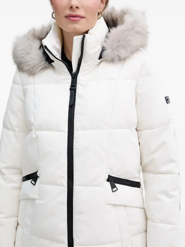 DKNY エコファートリム パデッドコート | ホワイト | FARFETCH JP