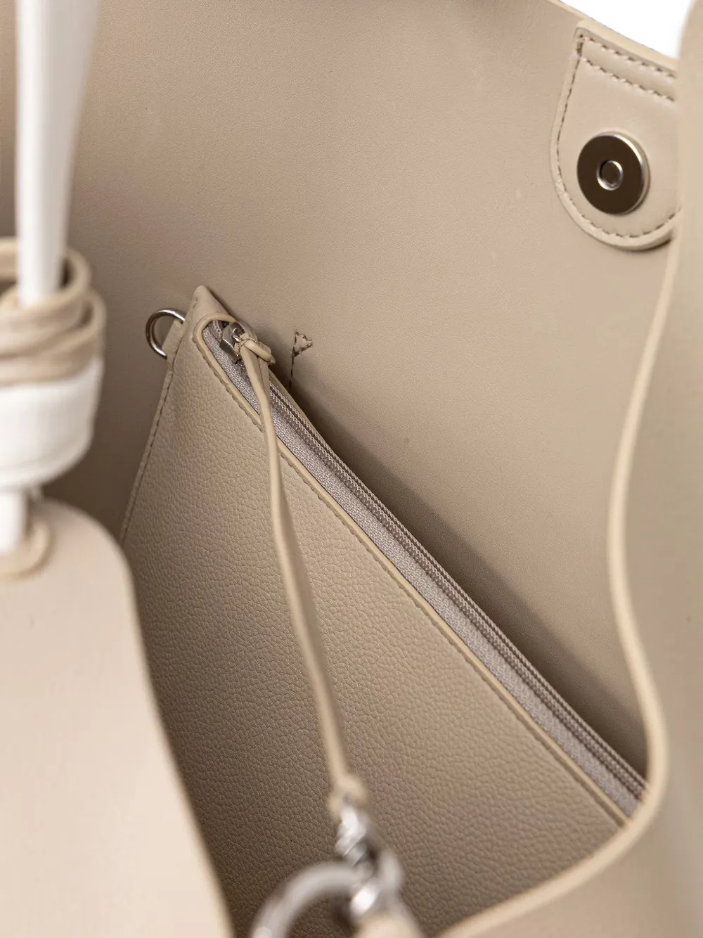 DKNY Paula shopper met logoplakkaat Beige