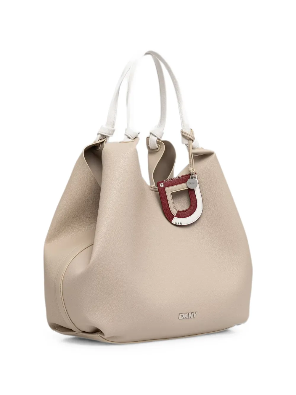 DKNY Paula shopper met logoplakkaat Beige