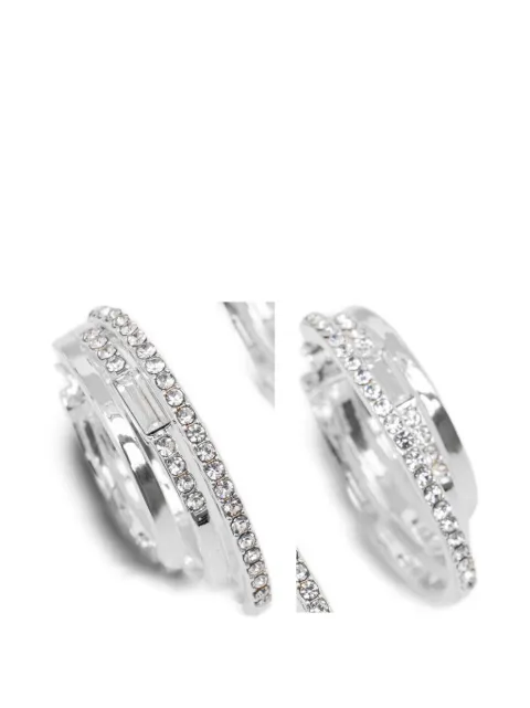 DKNY Juna crystal-embellished layered hoop earrings