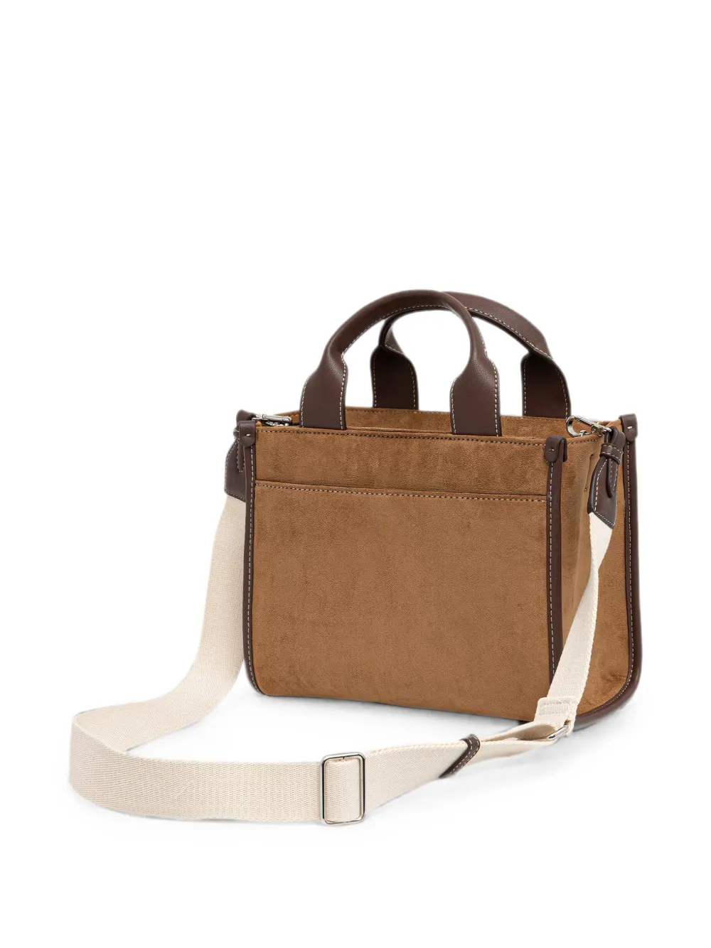 DKNY Handlee shopper met logopatch Bruin