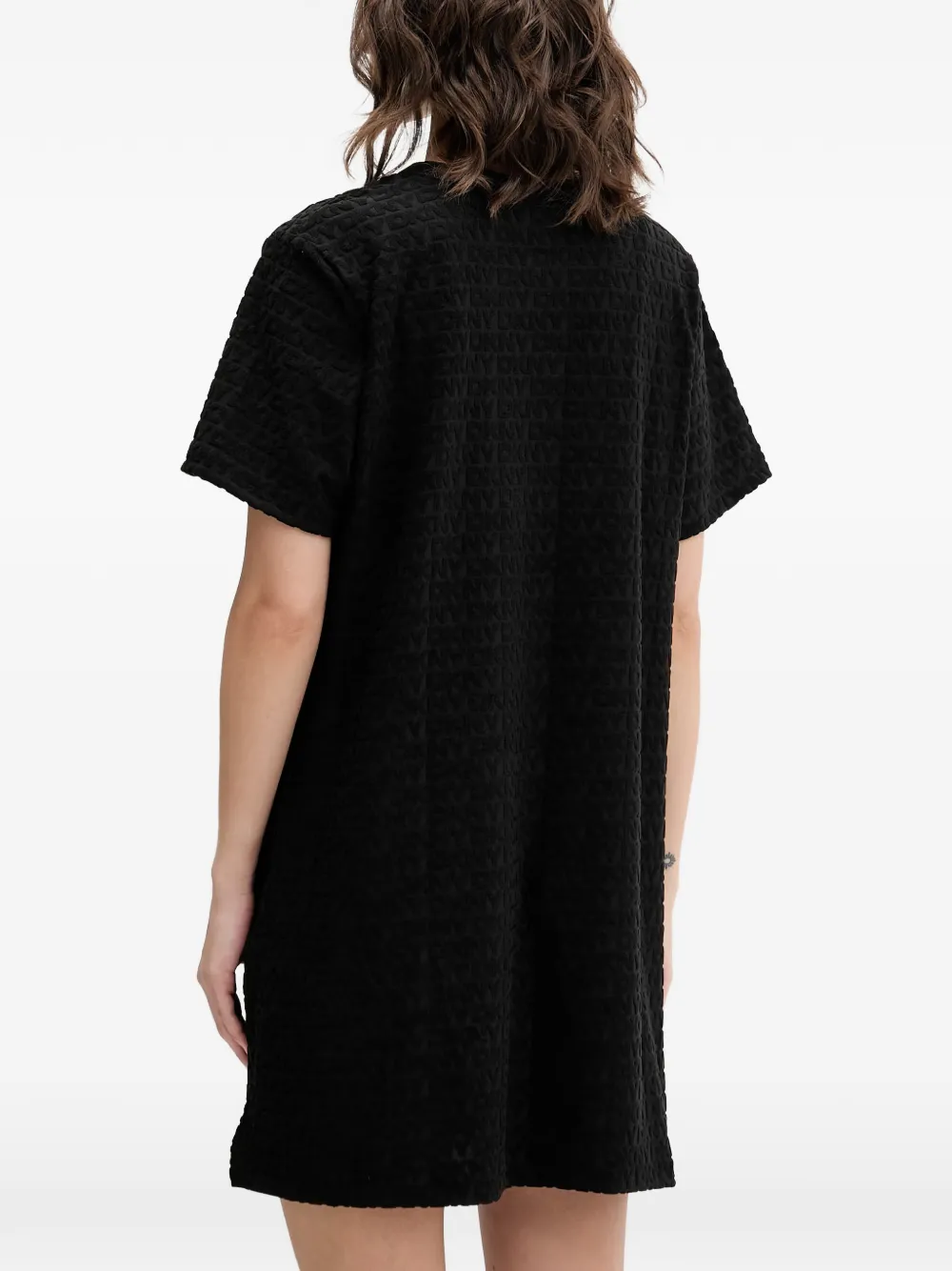 DKNY Pyjama met logo-reliëf Zwart