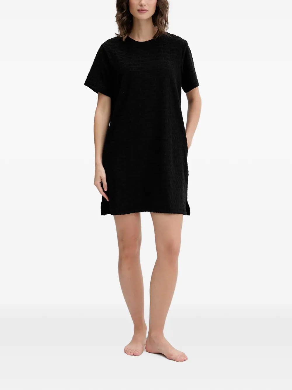 DKNY Pyjama met logo-reliëf Zwart