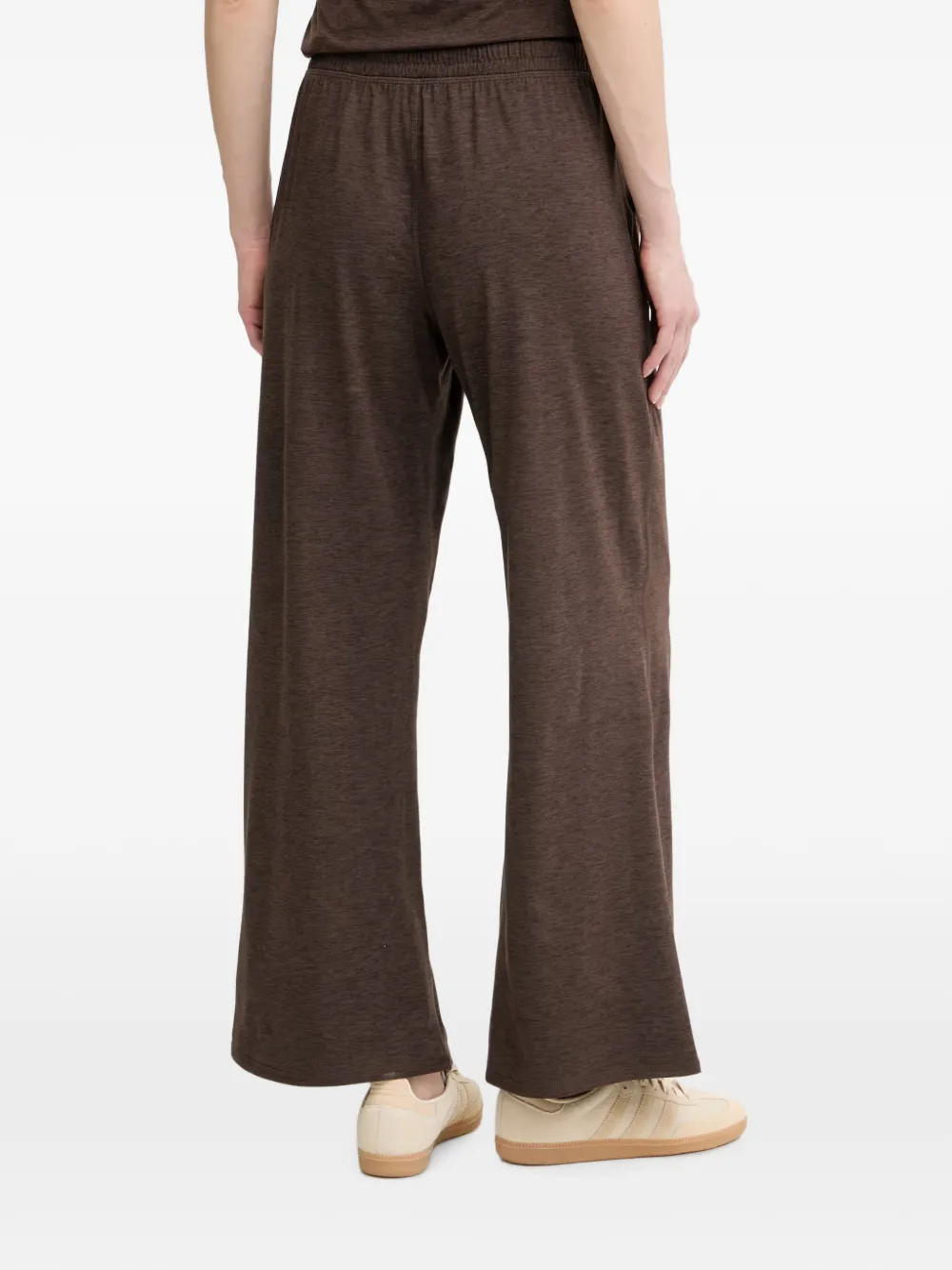 DKNY Mid-waist trainingsbroek met wijde pijpen Bruin