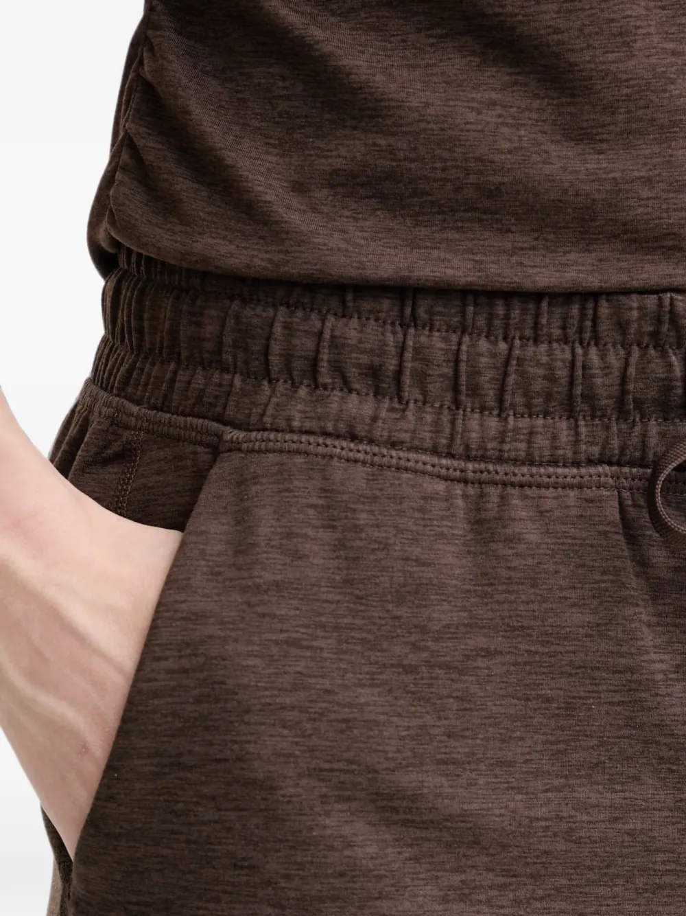 DKNY Mid-waist trainingsbroek met wijde pijpen Bruin