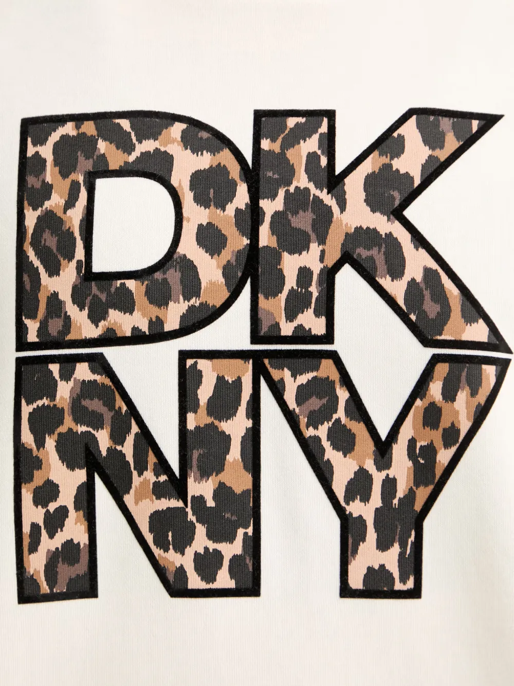 DKNY Sweater met logopatch Beige