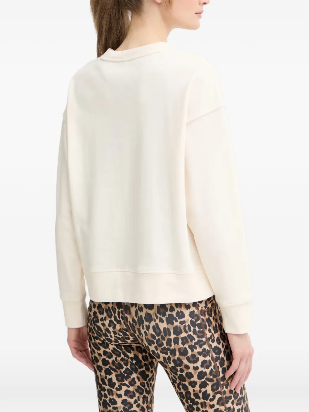 DKNY Sweater met logopatch Beige