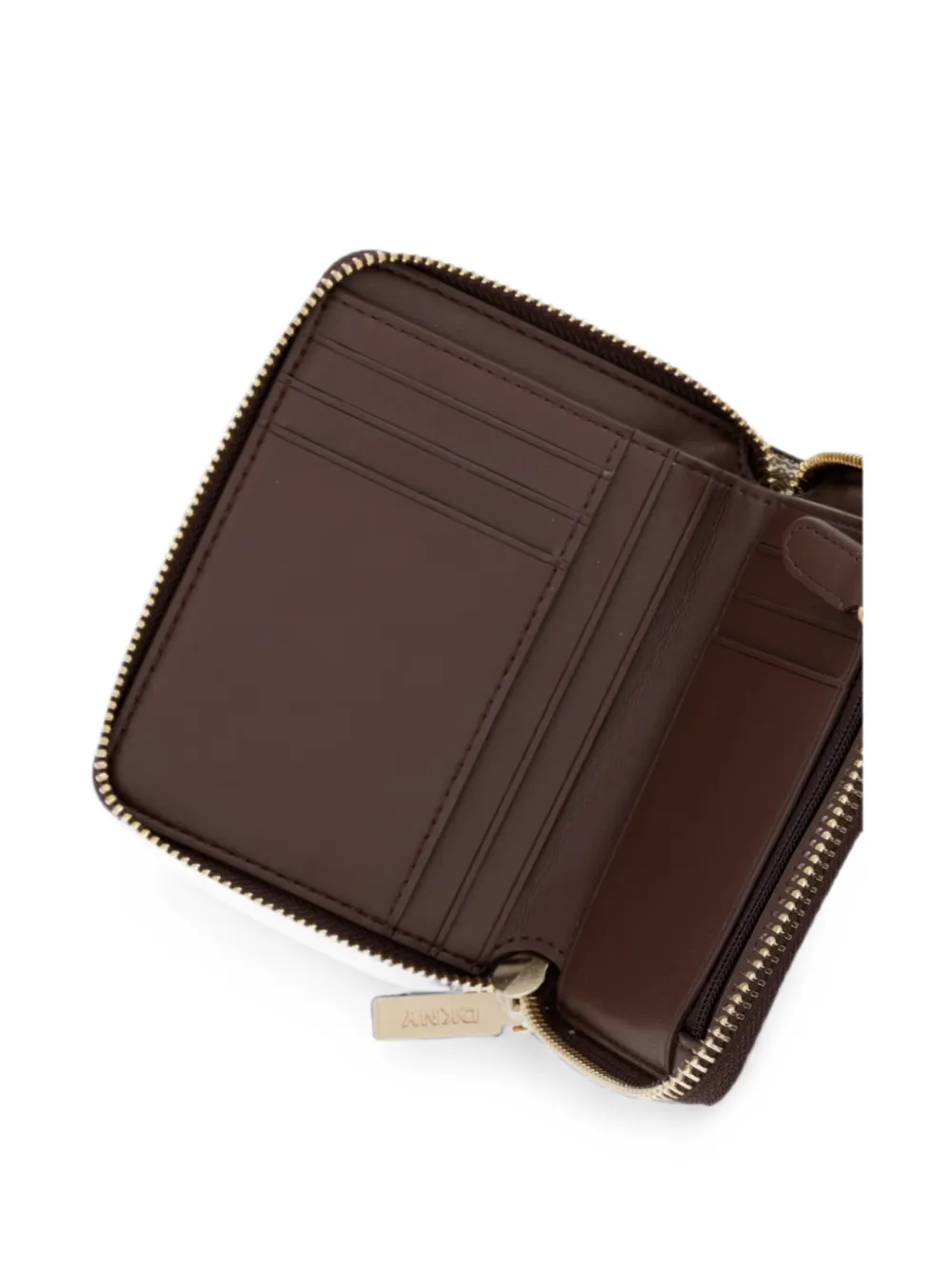 DKNY Portemonnee met logoplakkaat Bruin